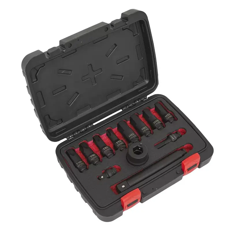 Sealey Ak5617 Impact Socket Bit & Adapter Set – 12-Piece, 3/4" Drive 1