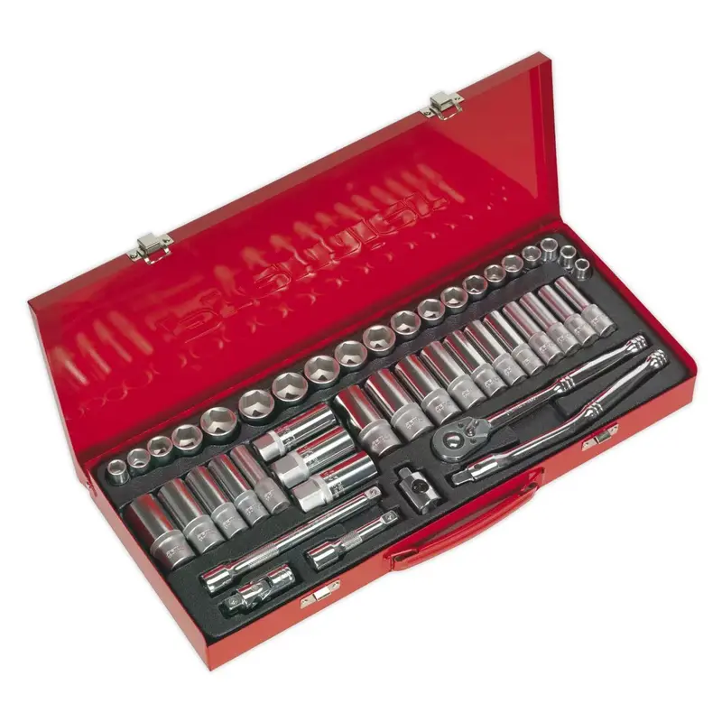 Sealey Ak692 3/8" Drive Socket Set – 45-Piece Comprehensive Metric & Imperial Collection 1