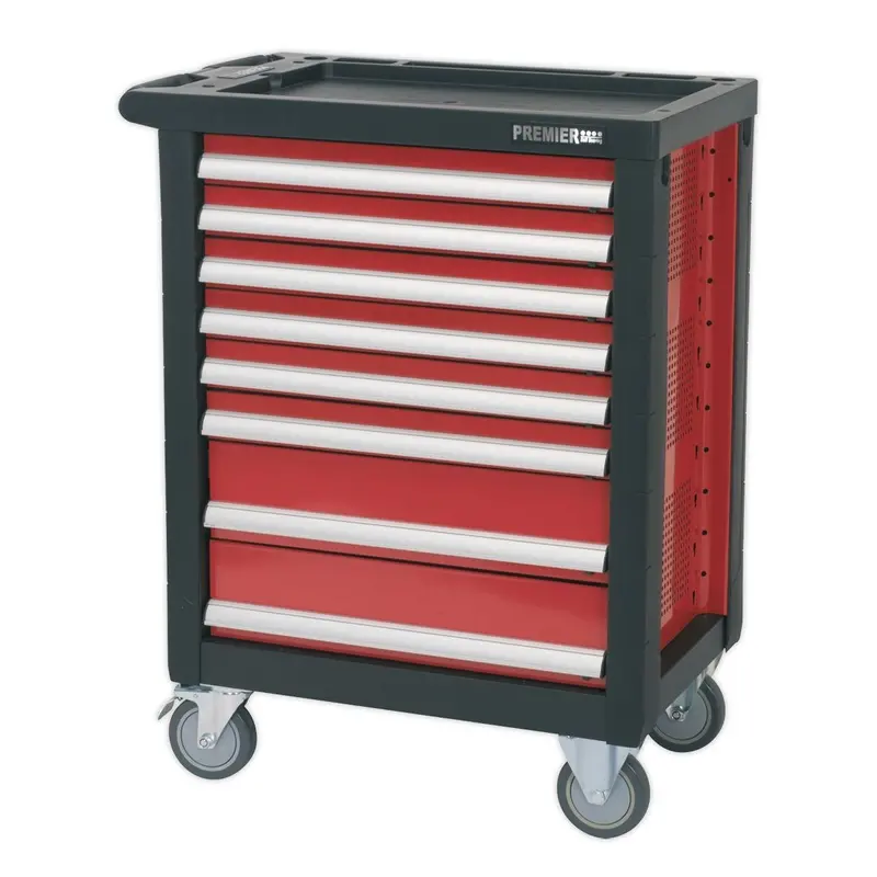 Sealey Ap2408 8-Drawer Rollcab – Ball-Bearing Slides & Heavy-Gauge Steel Mobile Storage 1