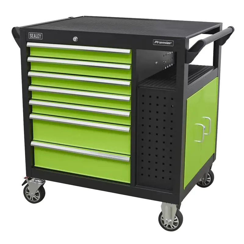 Sealey Ap36Mws 7-Drawer Mobile Workstation With Integrated Cupboard – 920Mm Height 1