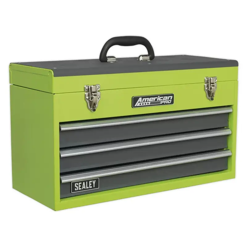 Sealey Ap9243Bbhv Portable 3-Drawer Tool Chest – Heavy-Duty Ball-Bearing Slides 1