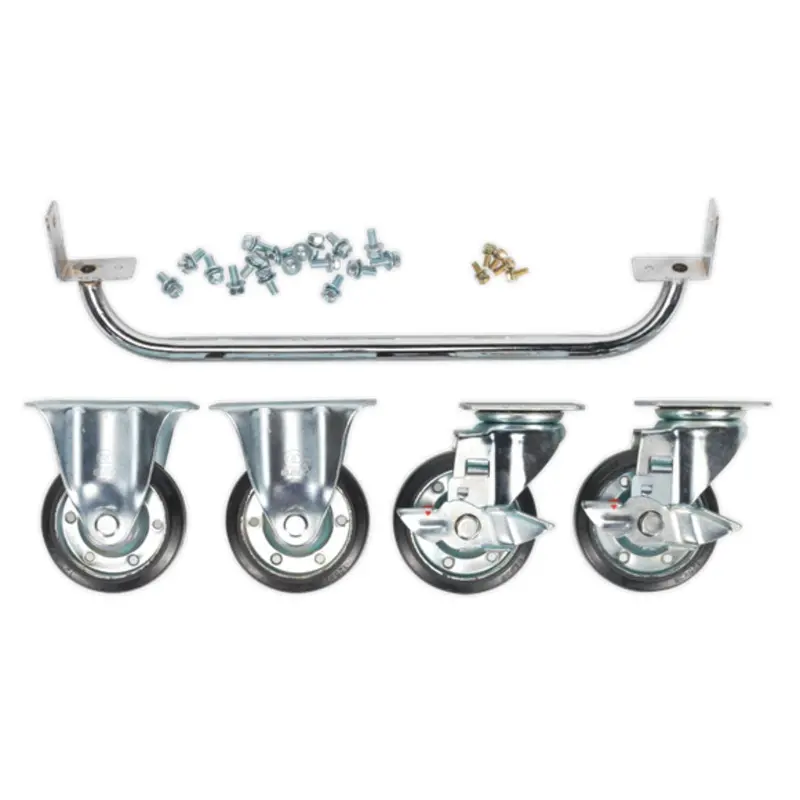 Sealey Api565Kit Heavy-Duty Handle And Caster Kit For 565 Mm Cabinets 1