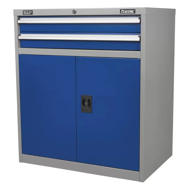 Sealey Api8810 Heavy-Duty Industrial Storage Cabinet – Dual-Locker Design With 2 Drawers + 1 Shelf 1