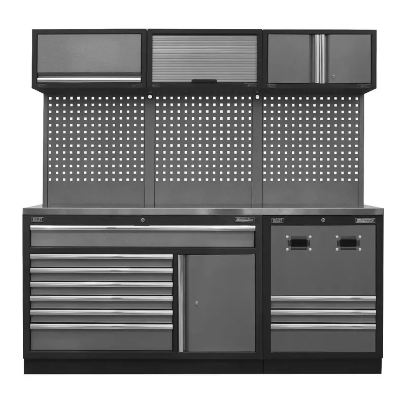 Sealey Apmsstack14Ss Stainless Steel Modular Storage System With Integrated Worktop 1