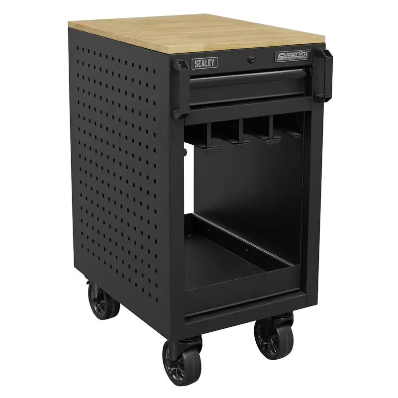 Sealey Apptr8 8-Slot Power Tool Rack Trolley – 450Mm Compact Mobile Storage 1
