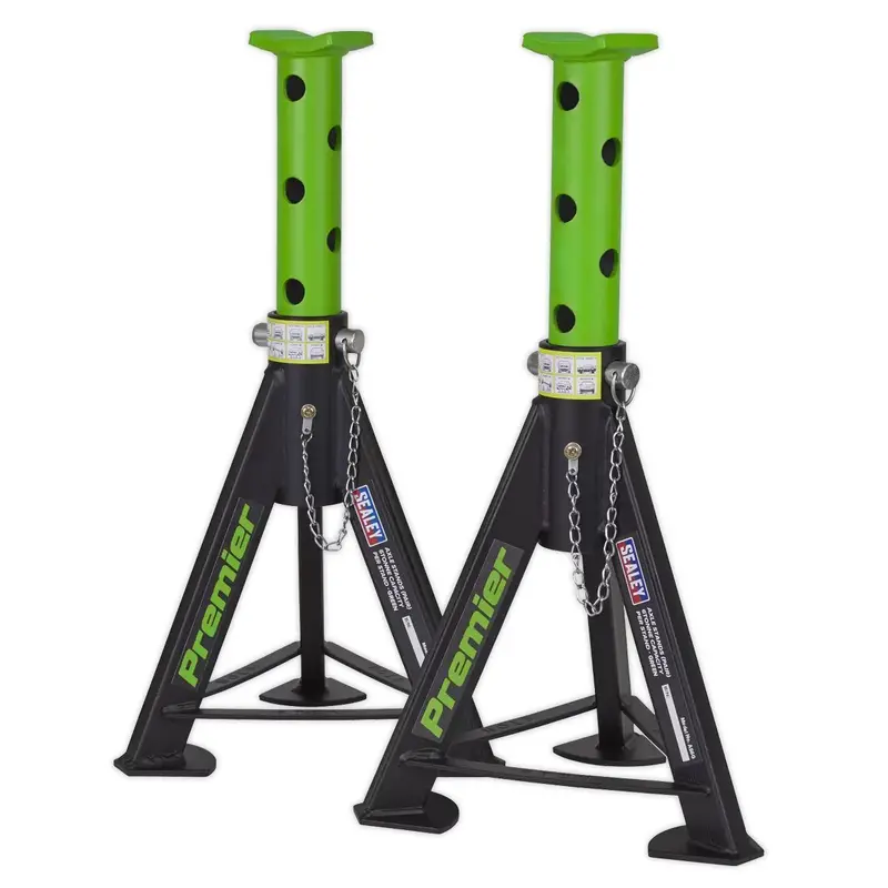 Sealey As6G Pair Of 6-Tonne Rated Axle Stands – Galvanised Safety Supports 1