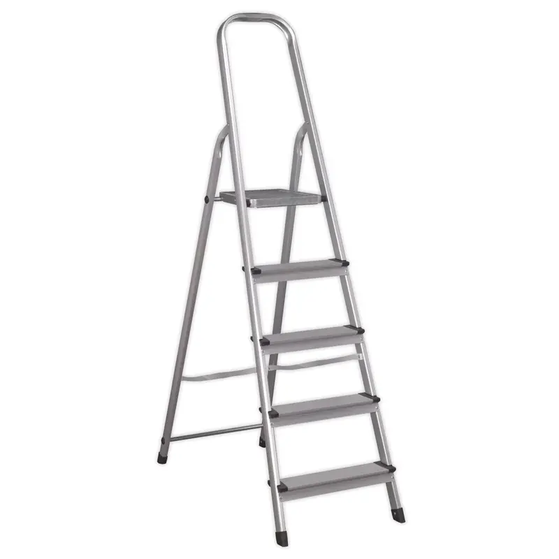 Sealey Asl5 Five-Tread Aluminium Step Ladder – En131 Certified Trade Grade 1