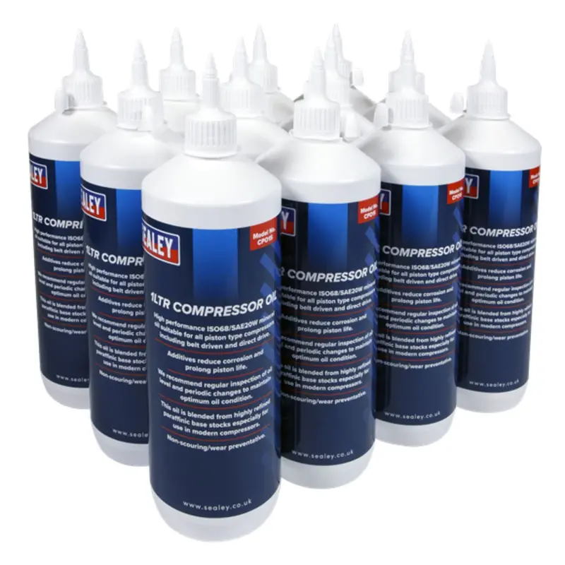 Sealey Cpo/1 1-Litre Compressor Oil – Pack Of Twelve Bottles 1