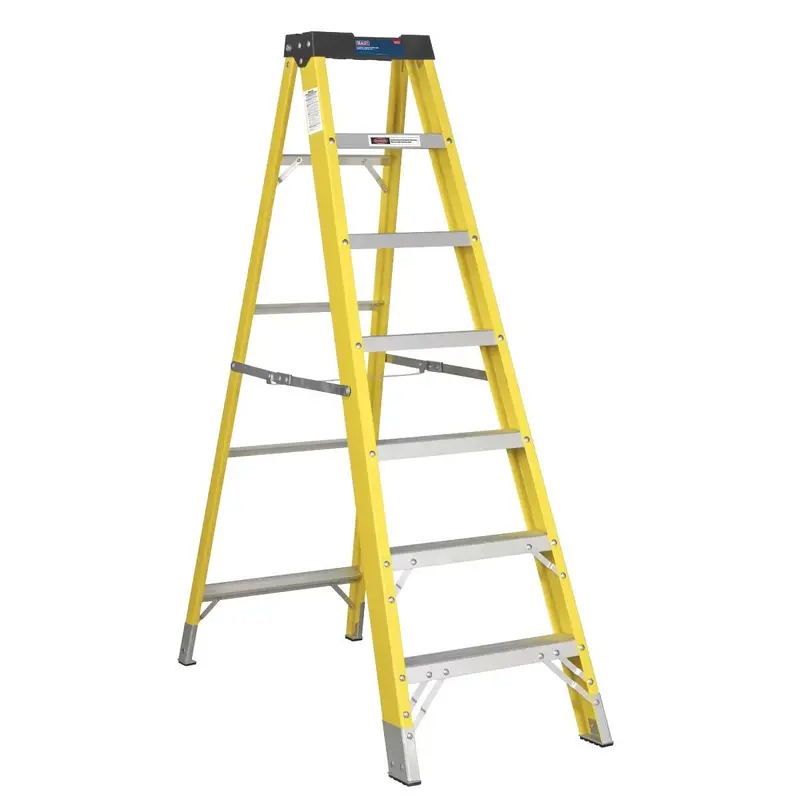 Sealey Fsl7 Fibreglass Step Ladder – 6-Tread, En 131–Certified 1