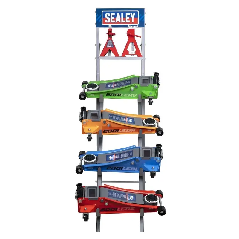 Sealey Js1Combo1 Low-Profile Jack Stand Kit 1