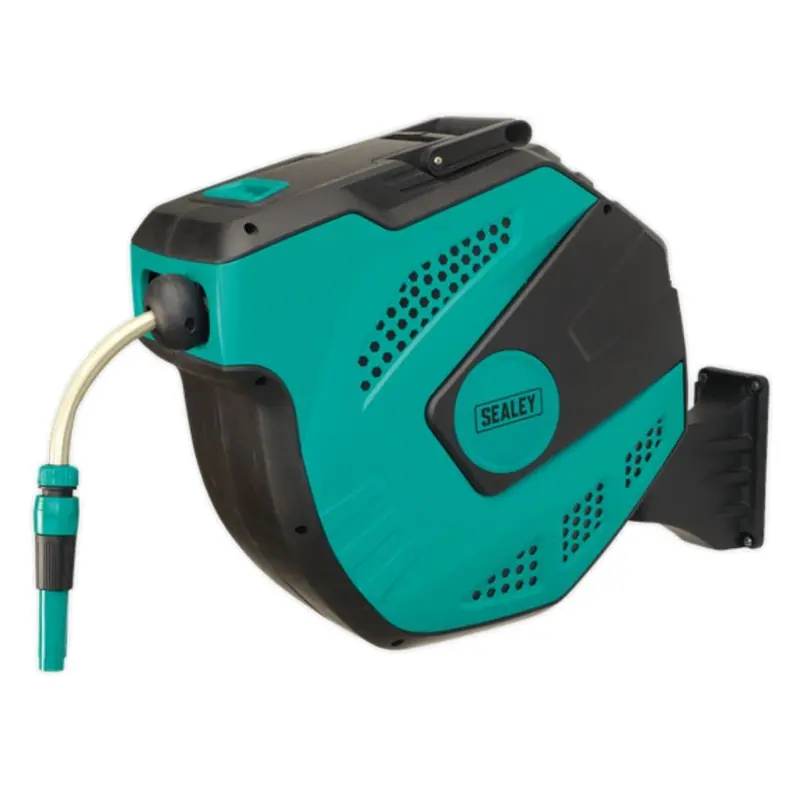 Sealey Rwh20 20-Metre Auto-Rewind Garden Hose Reel With Control Handle 1