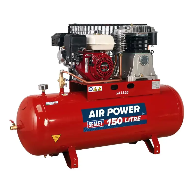 Sealey Sa1565 150-Litre Belt-Driven Petrol-Powered Air Compressor 1