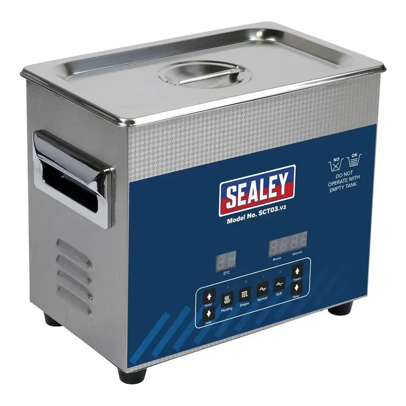 Sealey Sct03 Compact 3-Litre Ultrasonic Parts Cleaning Tank 1