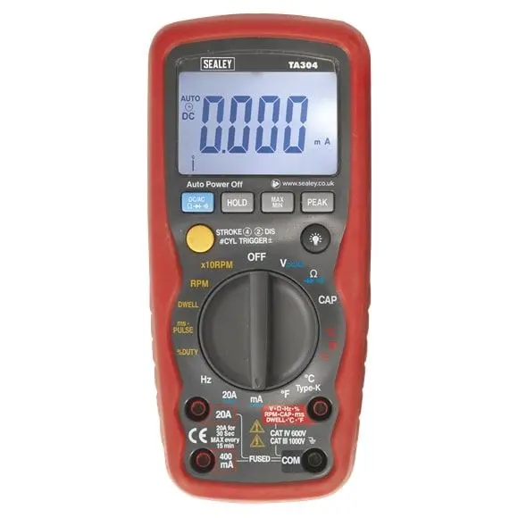Sealey Ta304 Advanced Digital Automotive Analyser – 15 Functions, Ic/Ir Support 1