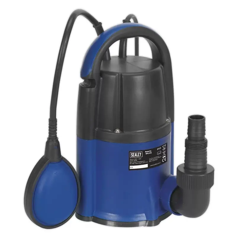 Sealey Wpl117A Low-Level Submersible Water Pump – 2 Mm Activation, 240V 1
