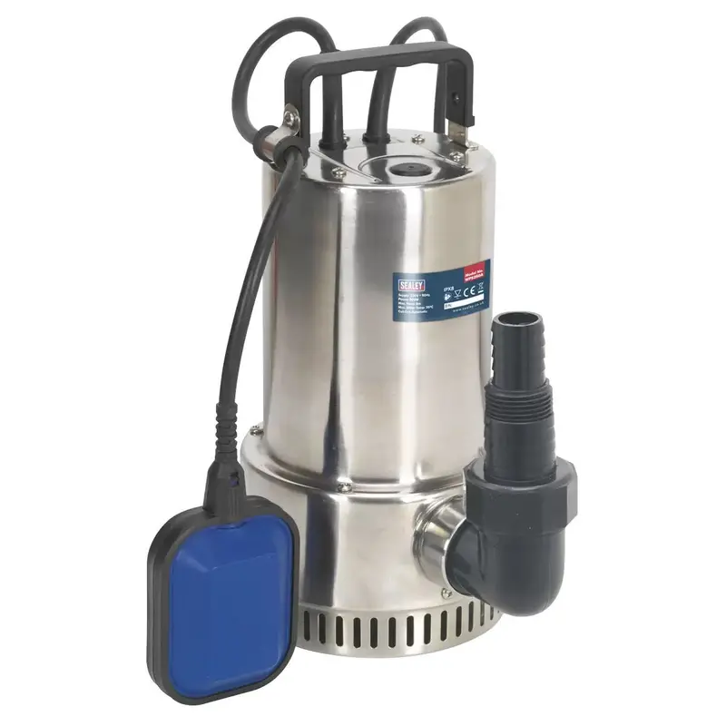 Sealey Wps250A Automatic Submersible Clean Water Pump – 250L/Min Flow, 230V, Stainless Steel Housing 1