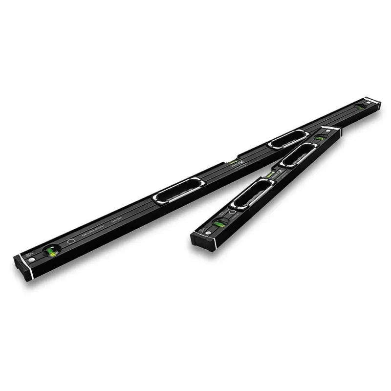 Stabila 196-2 Dark Shadow Dual-Length Spirit Level Set — 61Cm & 122Cm Aluminum Levels 1
