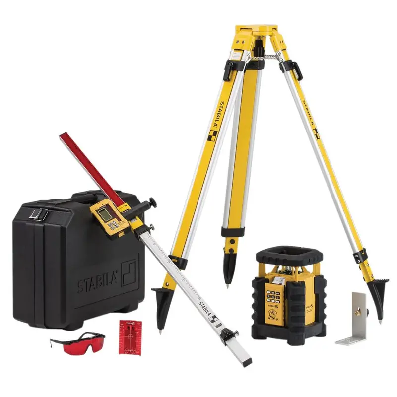 Stabila Lar 350 Rotation Laser L-Set – High-Accuracy 360° Laser Leveling Kit (Model 19111) 1