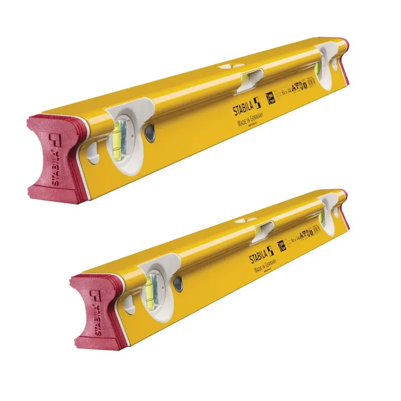 Stabila R-Type Dual-Pack Spirit Levels: 1220Mm + 1830Mm 1