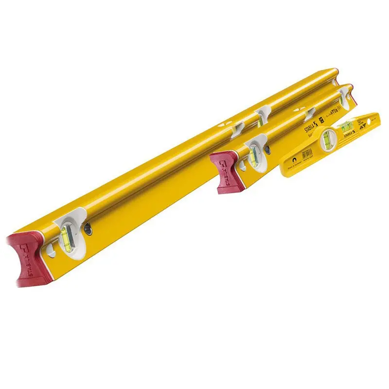 Stabila Stb-R-81S-Set R-Type Spirit Level Kit – 61Cm + 122Cm Levels With 25Cm Torpedo (Rem 81S) 1