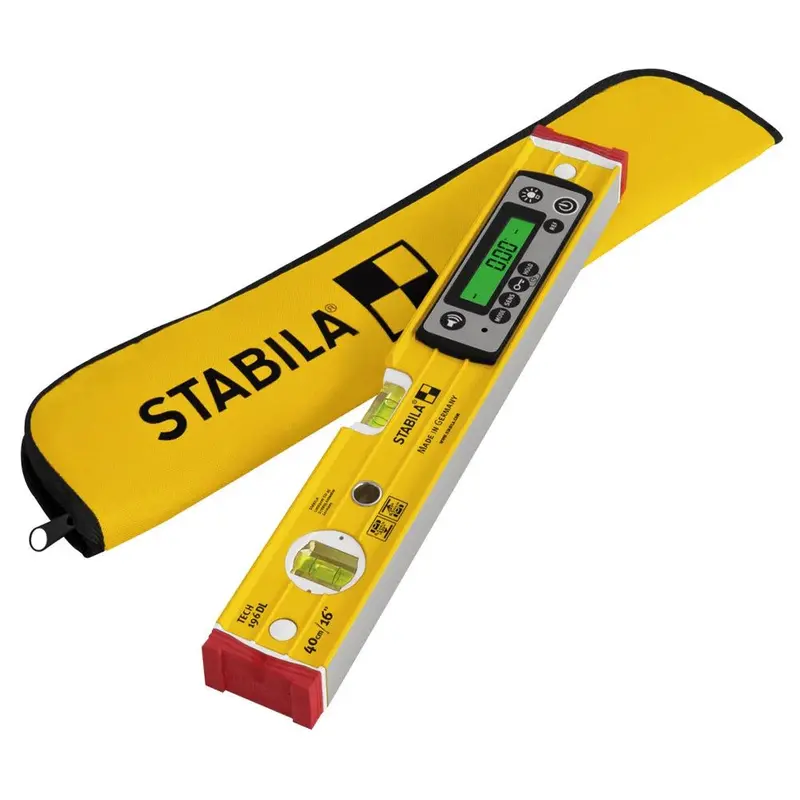 Stabila Stb19830 Tech 196 Dl Digital Spirit Level – 40Cm, Precision Lcd Readout & Dual Vial System 1