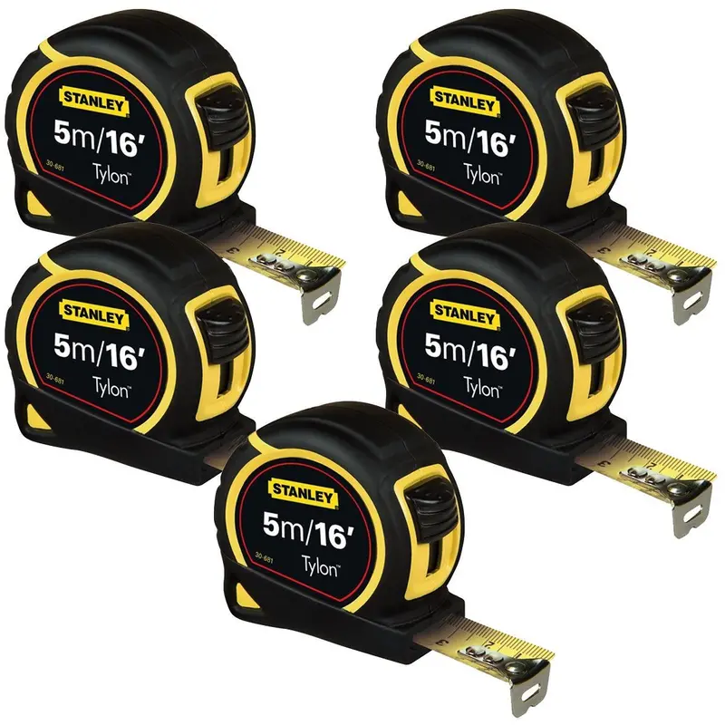 Stanley Sta130696N Nylon Pocket Tape Measure — 5M (16Ft), Loose Pack Of 5 1
