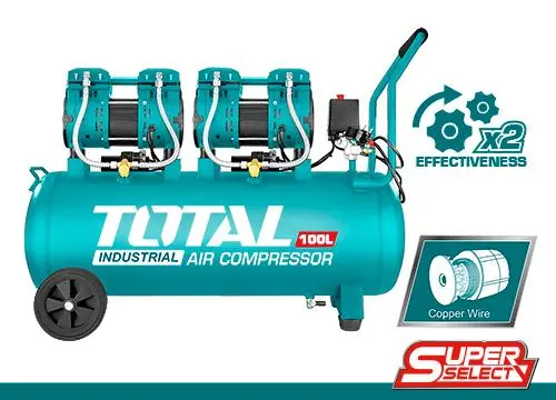 Tcs2241008 Twin-Stage 2×1200W 100L Air Compressor 1