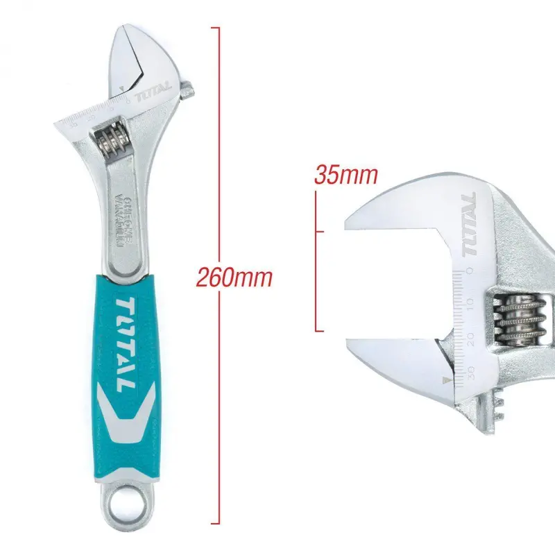Tht101106 10-Inch Heavy-Duty Adjustable Wrench 1