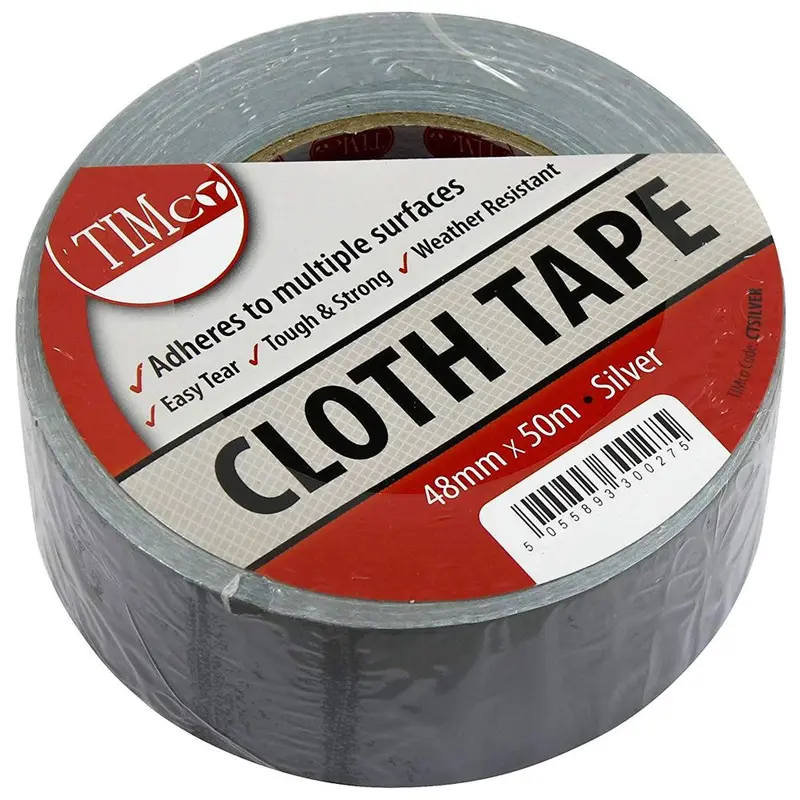 Timco Ctsilver Reflective Silver Cloth Tape – 48Mm × 50M 1