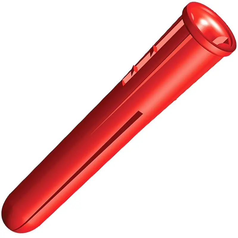 Timco Red Plastic Expansion Plugs – 100 Per Box 1