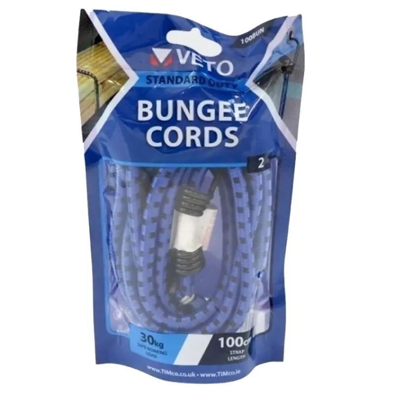 Timco Veto Standard Bungee Cords – 8Mm × 100Cm, 2-Pack 1