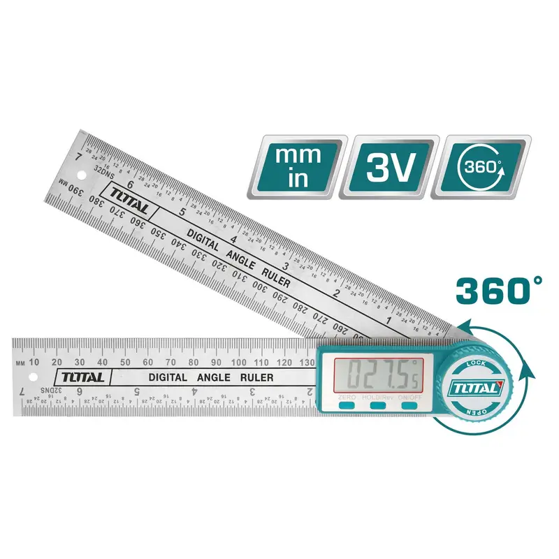 Tmt333601 Precision Digital Angle Finder With 360° Range 1