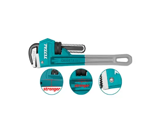 Total 10-Inch Adjustable Pipe Wrench – Tht171006 1