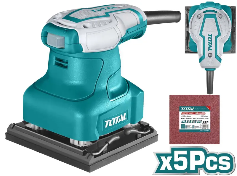 Total 110Mm × 100Mm Palm Sander – 240W Detail Sanding Tool Tf2231106 1