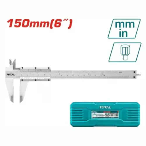Total 150Mm Digital-Ready Vernier Caliper – Metric/Imperial, Tmt311501 1