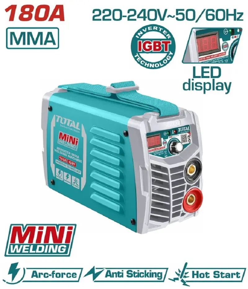 Total 180A Dual-Voltage Inverter Mma Welder – Tw218016 1