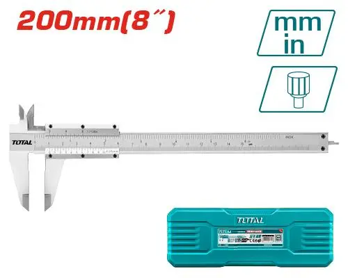 Total 200Mm Precision Vernier Caliper – Stainless Steel, Tmt312001 1