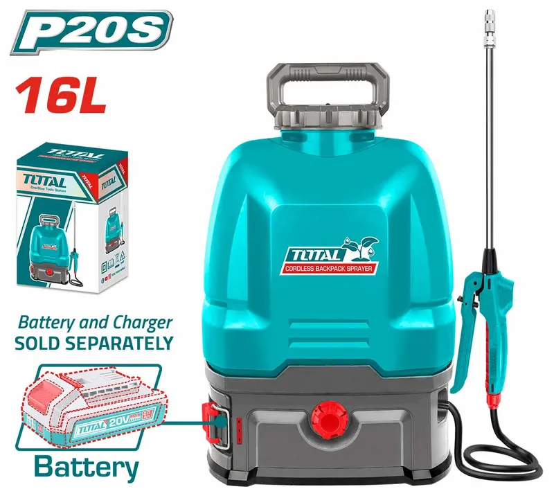 Total 20V Cordless Backpack Sprayer – 16L Capacity (Tspli2016) 1