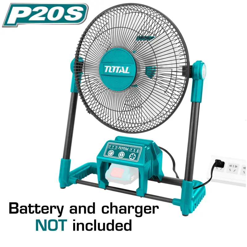 Total 20V Cordless Lithium-Ion Fan – Portable Air Circulator 1