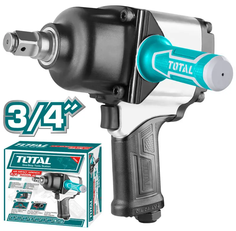 Total 3/4-Inch Pneumatic Impact Wrench – High Torque Output – Tat40342 1