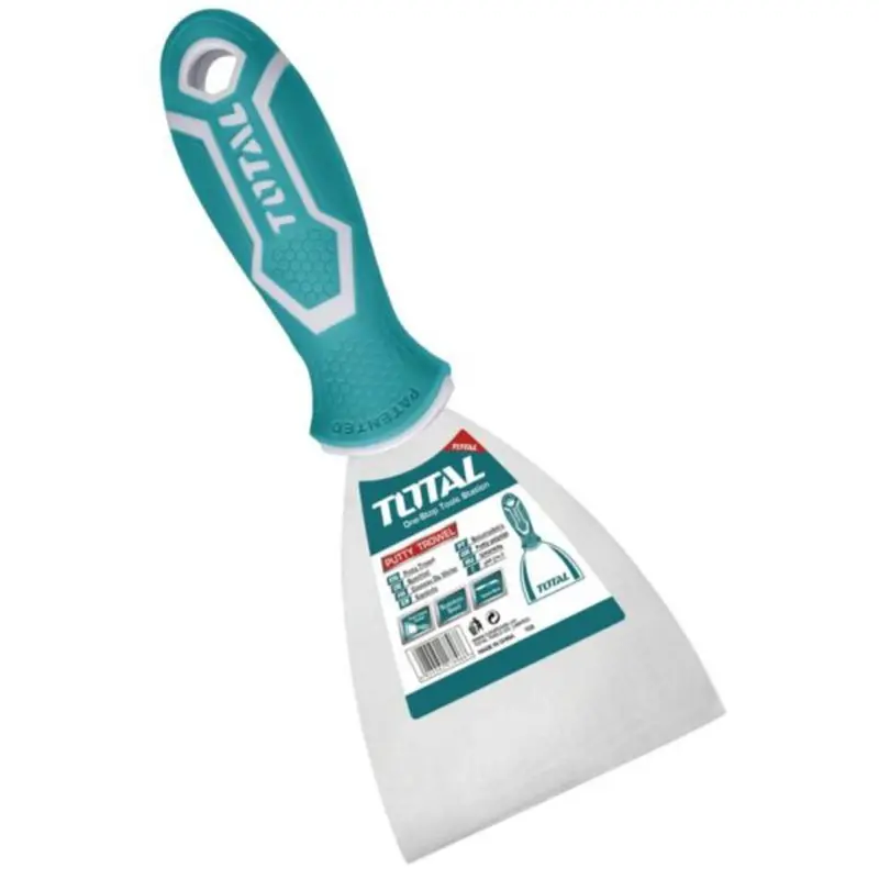 Total 3-Inch Corrosion-Resistant Ss Putty Trowel – Tht83806 1