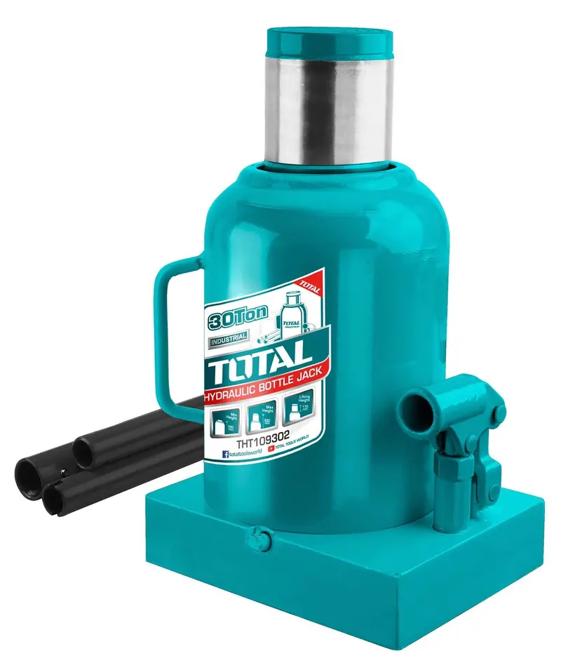 Total 30-Ton High-Capacity Hydraulic Bottle Jack – Industrial Lifting Tool 1