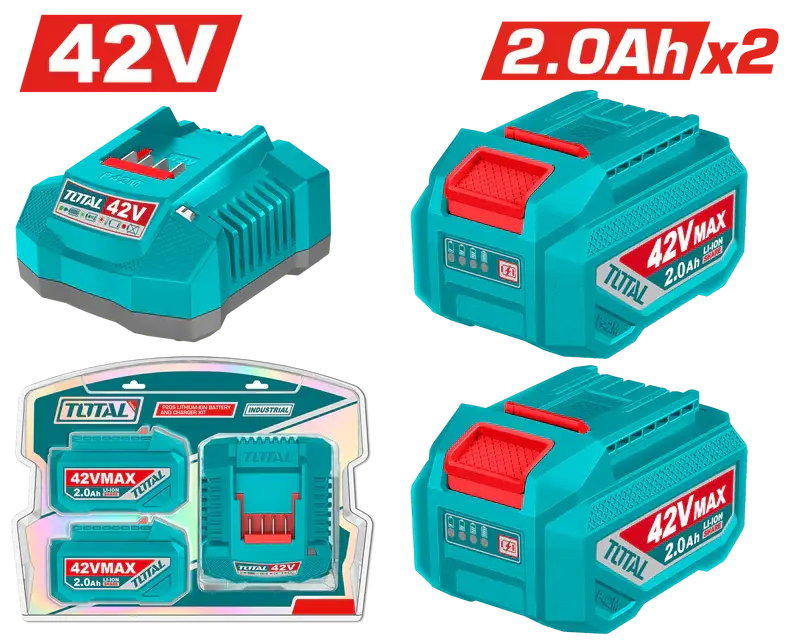 Total 42V Li-Ion Power Pack With Smart Charger – Tfbcpm20221 1