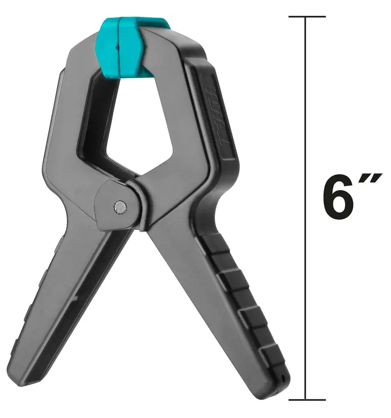 Total 6-Inch Heavy-Duty Spring Clamp – Reinforced Steel Jaws, Tht13362 1
