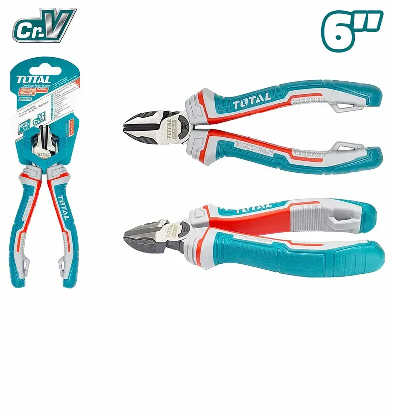 Total 6-Inch High-Leverage Diagonal Cutting Pliers – Non-Insulated – Tht230606S 1