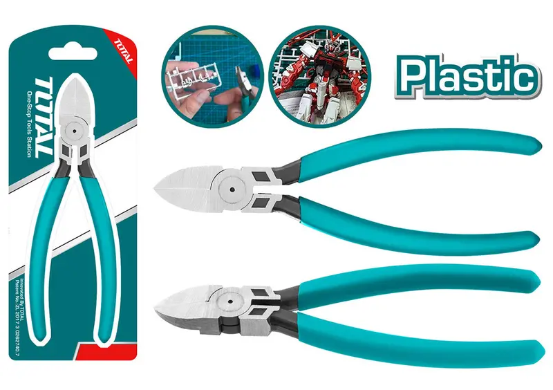 Total 6-Inch Plastic-Cutting Pliers – Insulated Wire & Cable Shears Tht230612 1