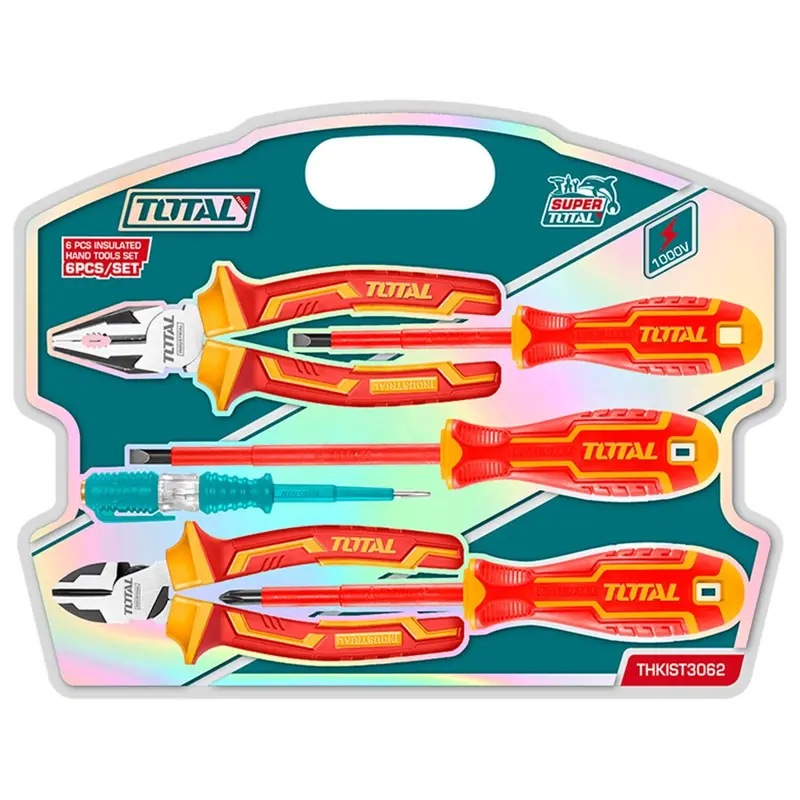 Total 6-Piece Insulated Hand Tool Set – 1000V Rated, Thkist3062 1