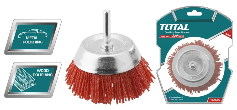 Total 75Mm Nylon Brush – Heavy-Duty Cleaning Tool Tac33035 1