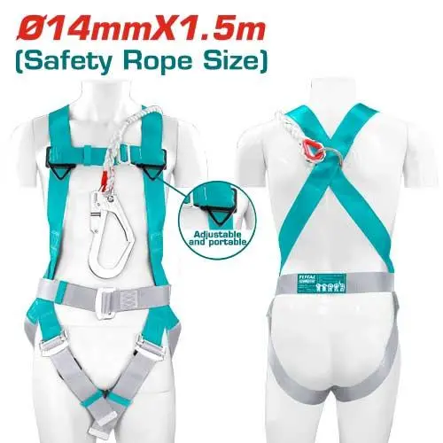 Total Full-Body Safety Harness With D-Ring – Osha-Approved, Tsh501415 1