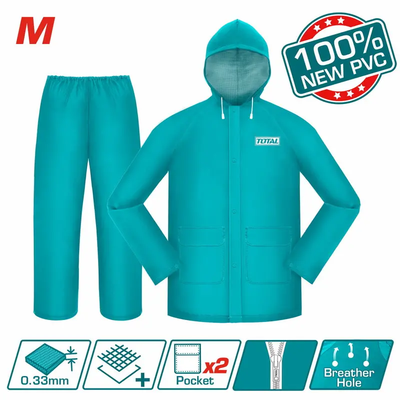 Total Heavy-Duty Rain Suit – M Size (Model Thtrs031.M) 1